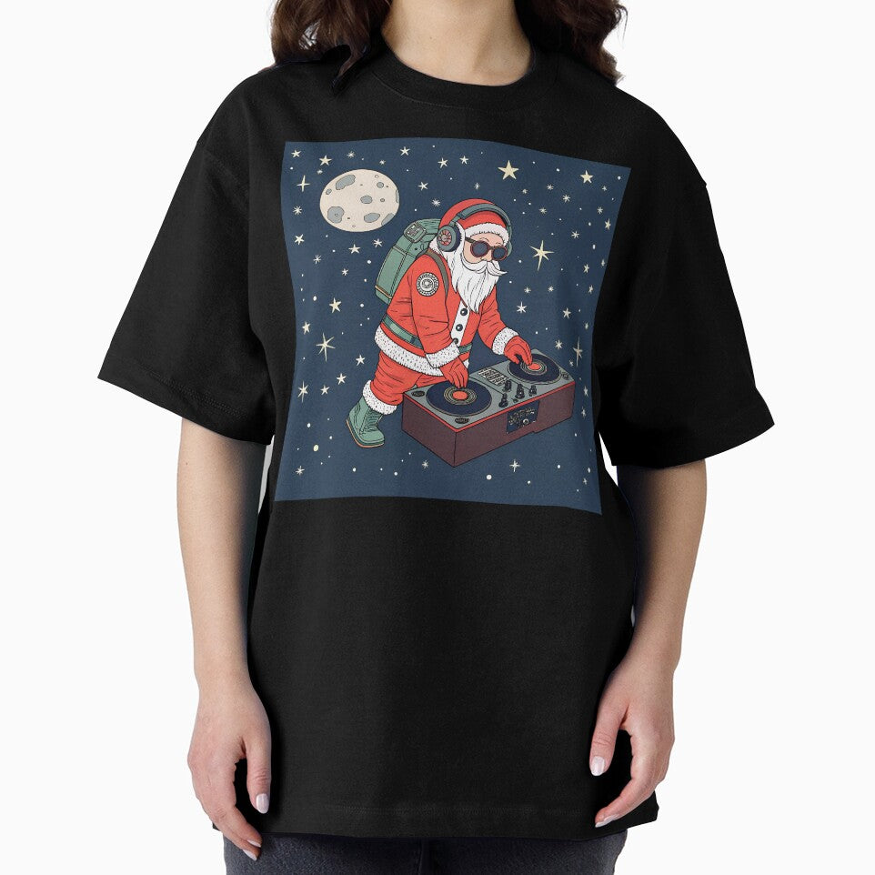 DJ Santa in open space by AhArtMe T-Shirts, Hoodie, Sweatshirt | BlankRebels.com (Image 2)