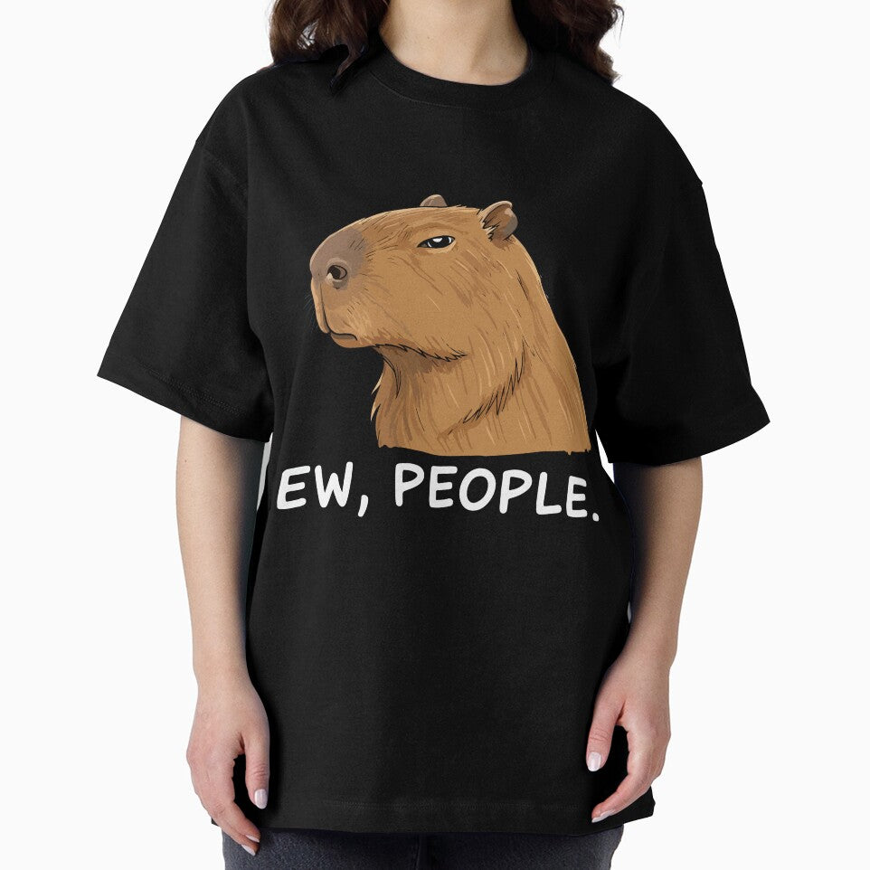 Capybara Ew People | Funny Sarcastic Animal Humor by DonaldMcCullum T-Shirts, Hoodie, Sweatshirt | BlankRebels.com (Image 2)