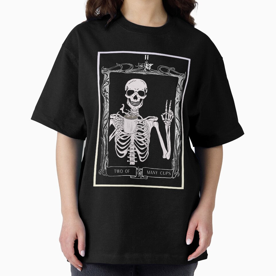 Two of Coffee Cups Tarot Design by Tatyana Romero T-Shirts, Hoodie, Sweatshirt | BlankRebels.com (Image 2)