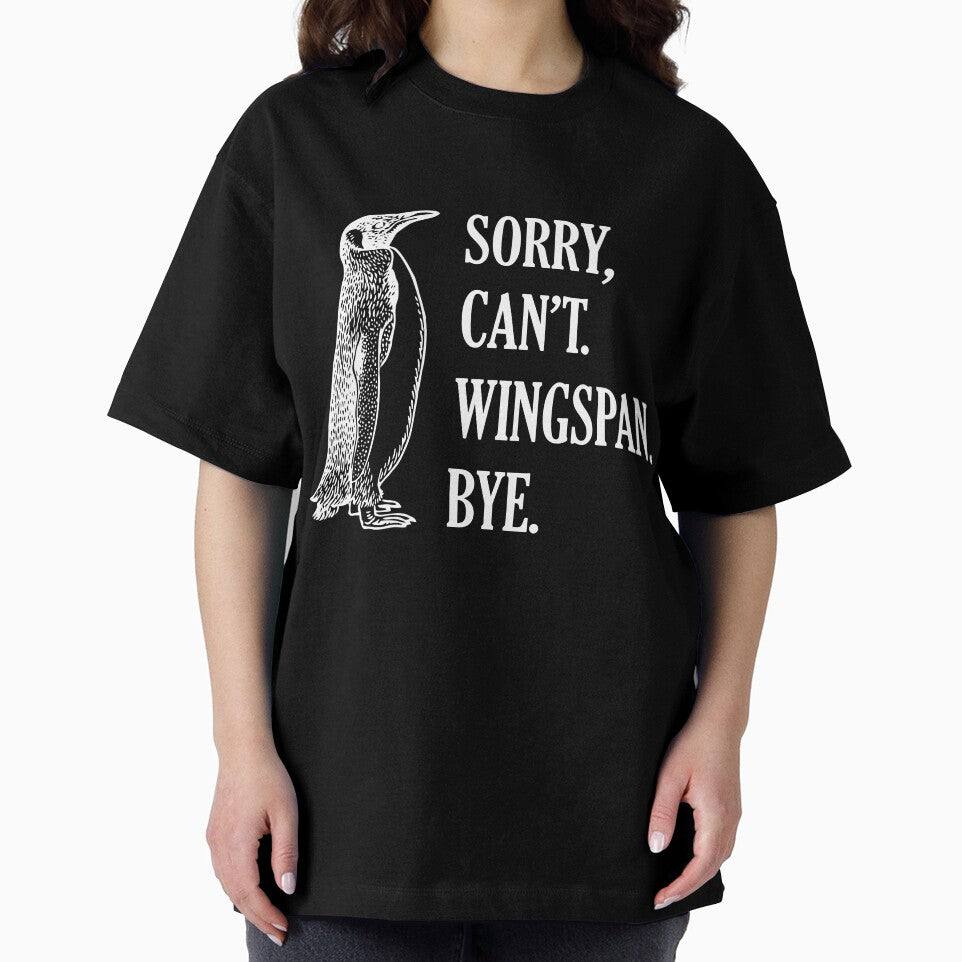 Sorry Can't Wingspan Bye Penguin (White) by smokykitten