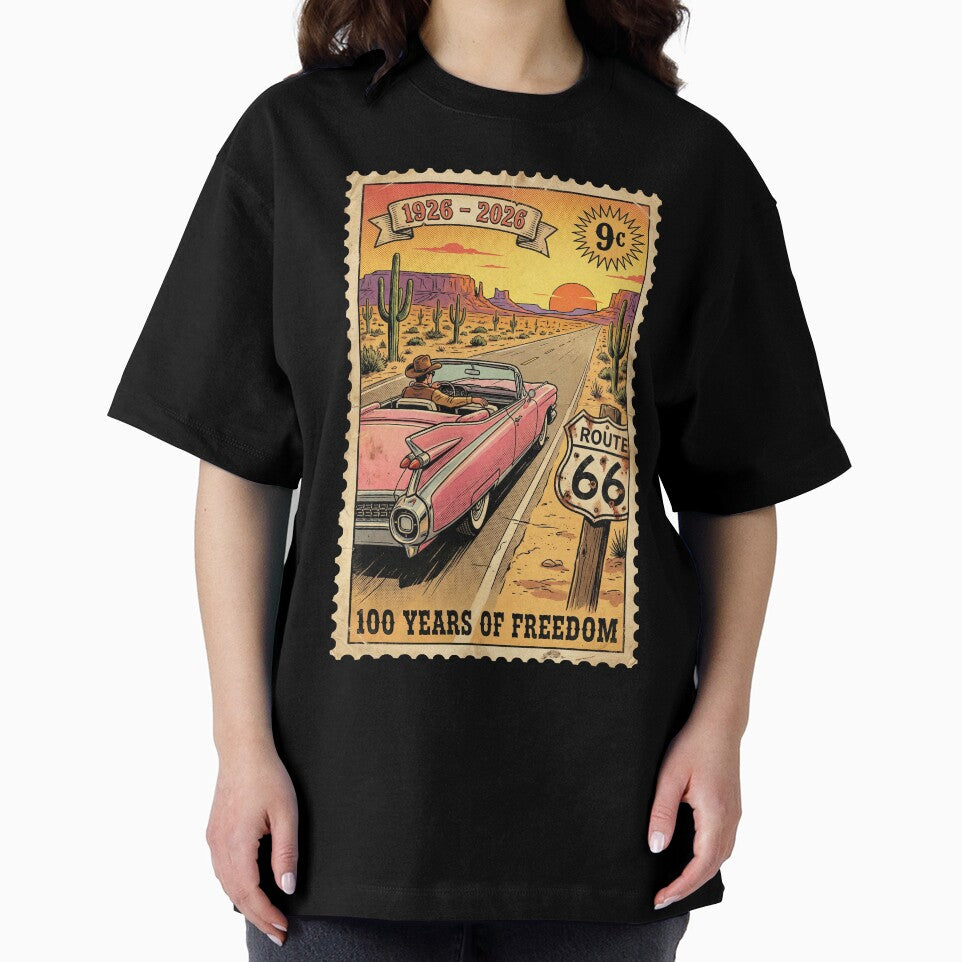 Route 66 Centennial Sunset Cruiser: 100th Anniversary 1926-2026 Tailfin Convertible by G350