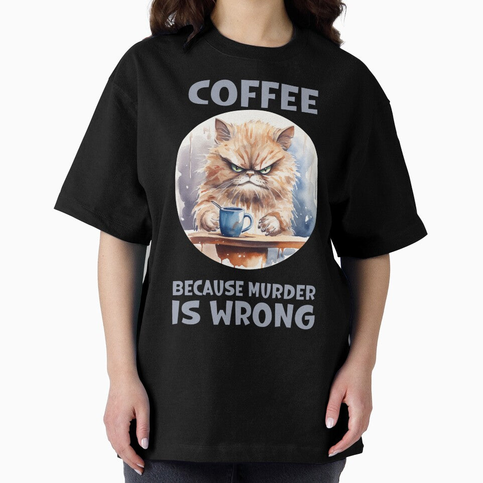 Coffee Because Murder Is Wrong by ArtFromBeyond T-Shirts, Hoodie, Sweatshirt | BlankRebels.com (Image 2)