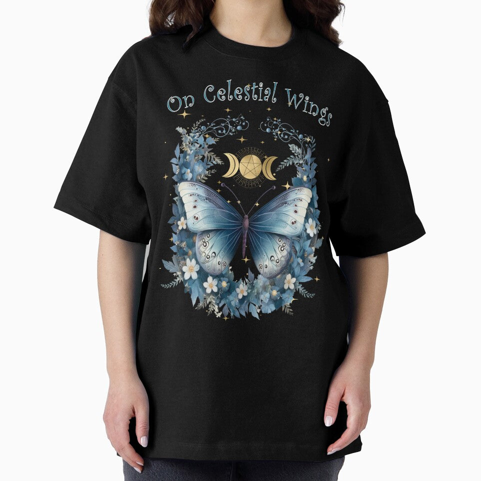 On Celestial Wings Enchanted Butterfly Triple Moon by MysticOzzy T-Shirts, Hoodie, Sweatshirt | BlankRebels.com (Image 2)