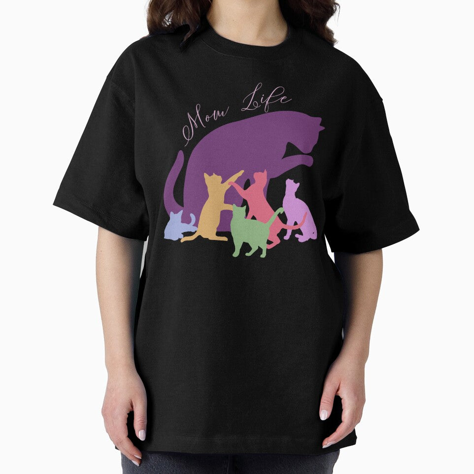 Mom Life Cats Kittens Colorful by ladytarleton T-Shirts, Hoodie, Sweatshirt | BlankRebels.com (Image 2)