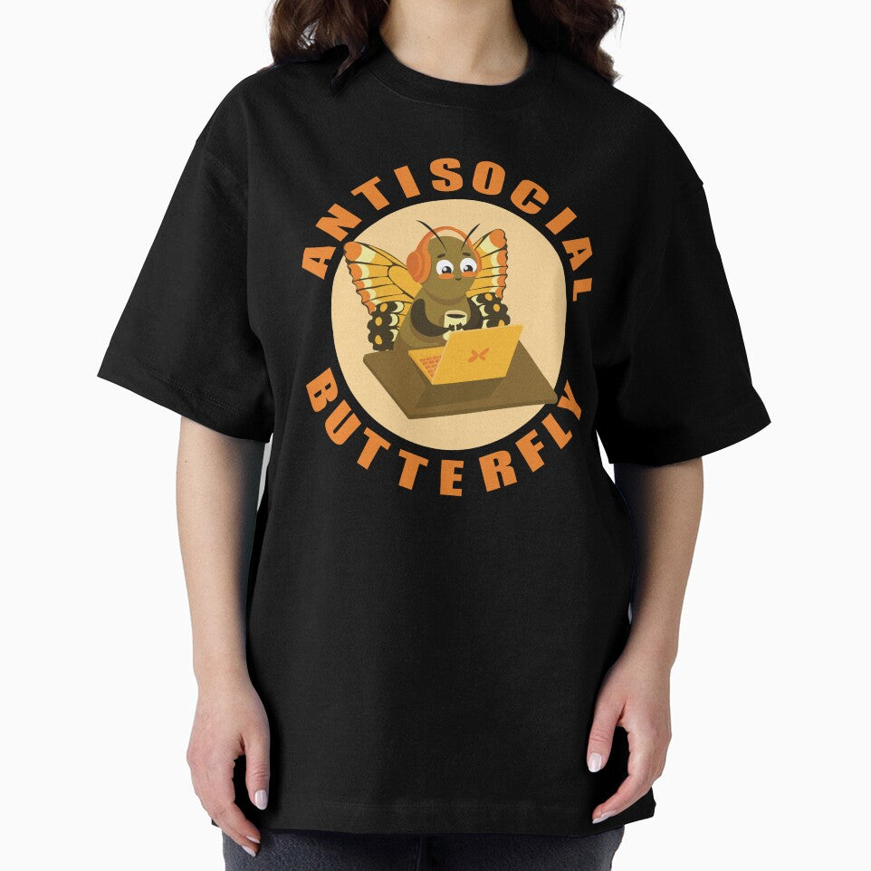Antisocial butterfly funny for introvert by Art-of-Rory T-Shirts, Hoodie, Sweatshirt | BlankRebels.com (Image 2)