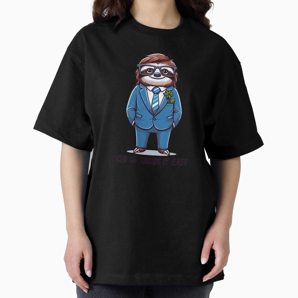 CEO of Taking It Easy – Funny Sloth Office Humor Design by CyfroweMysli