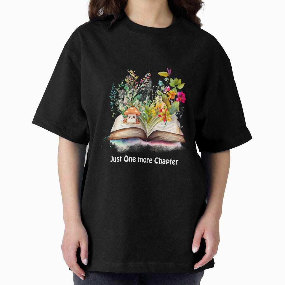 Copy of Book lovers Open book | Blossoming Pages: Aesthetic Book and Flower T-Shirt gift idea by lemamis... (Image 2)