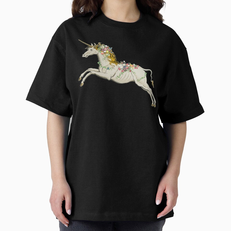 Cute White Unicorn With Vintage Flowers And Butterflies by TrulyEpoque T-Shirts, Hoodie, Sweatshirt (Image 2)