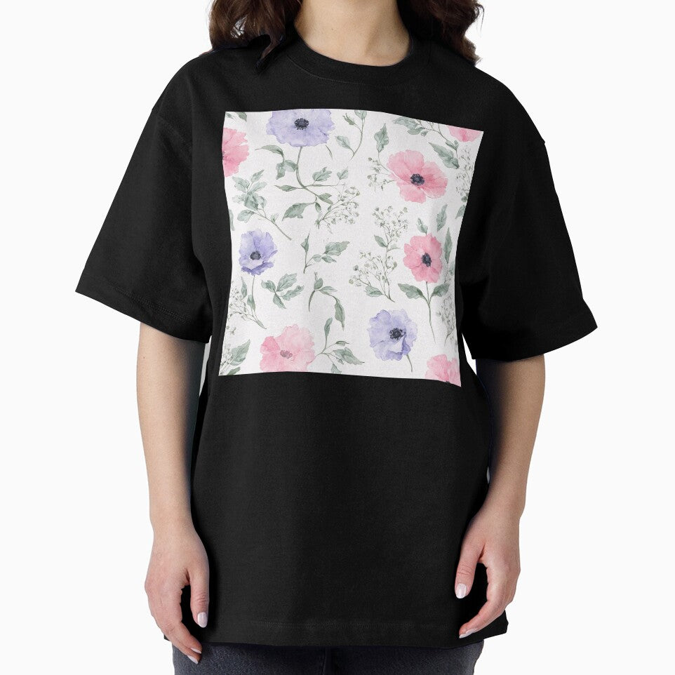 Minimalist Soft Watercolor Floral Pattern by SeamPix T-Shirts, Hoodie, Sweatshirt | BlankRebels.com (Image 2)