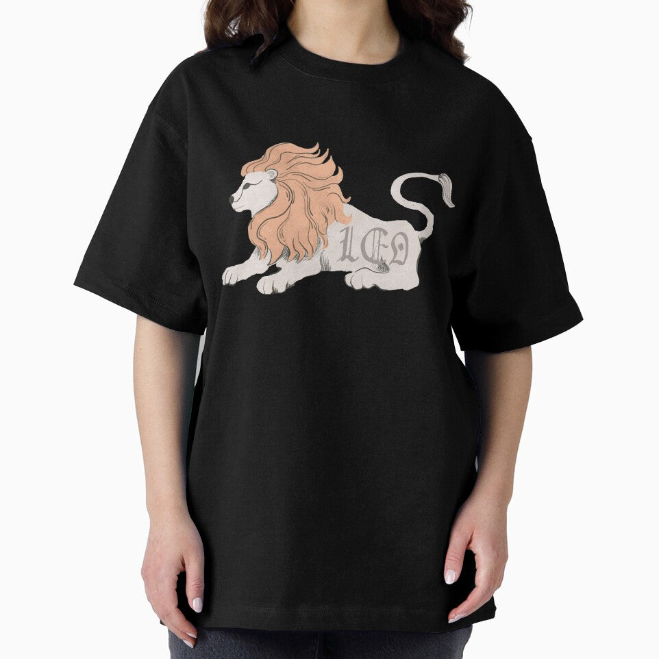 Leo Zodiac Sign Horoscope Constellation Retro Vintage Lion Graphic by Wangfu-tees Hoodie, Sweatshirt (Image 2)
