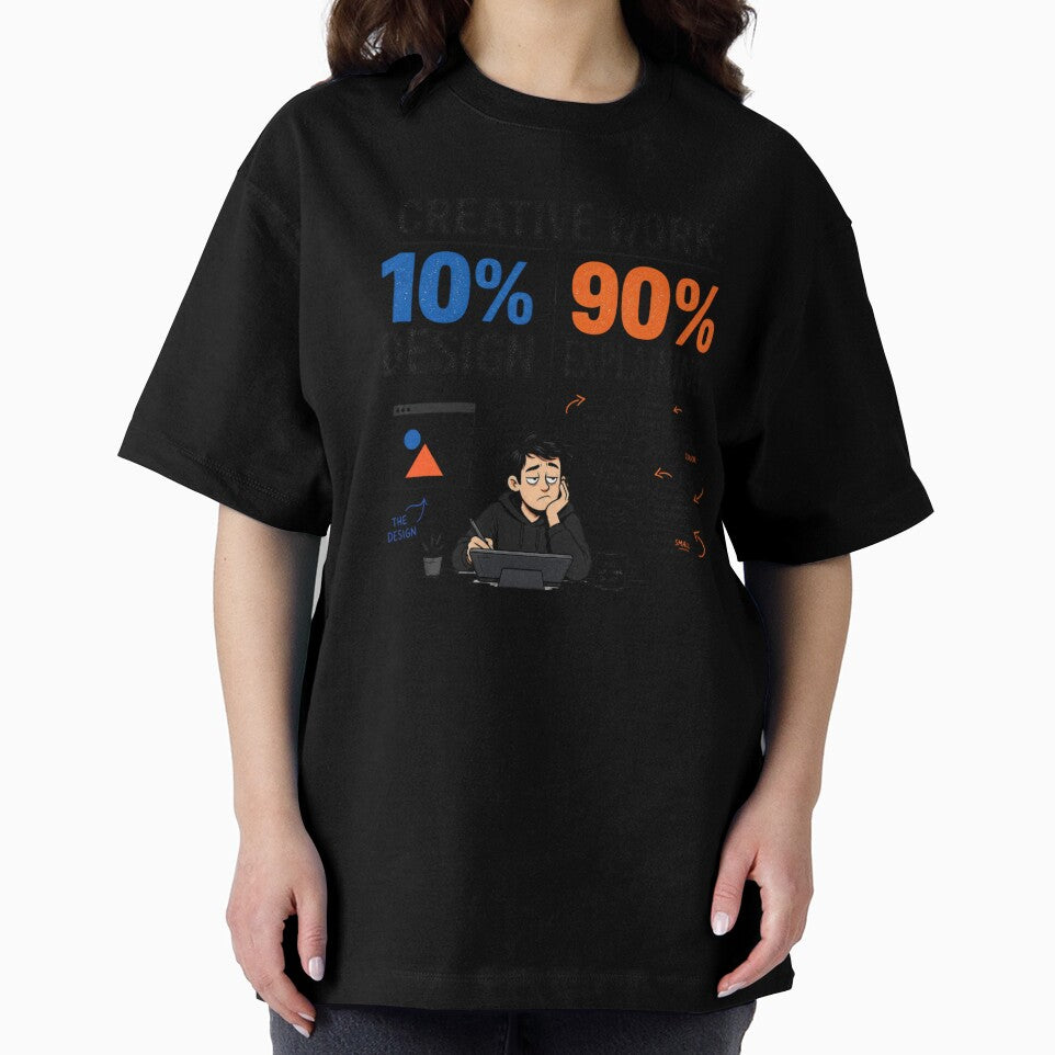 Creative Work 10% Design 90% Explaining Tee by CoolTShirtDesign