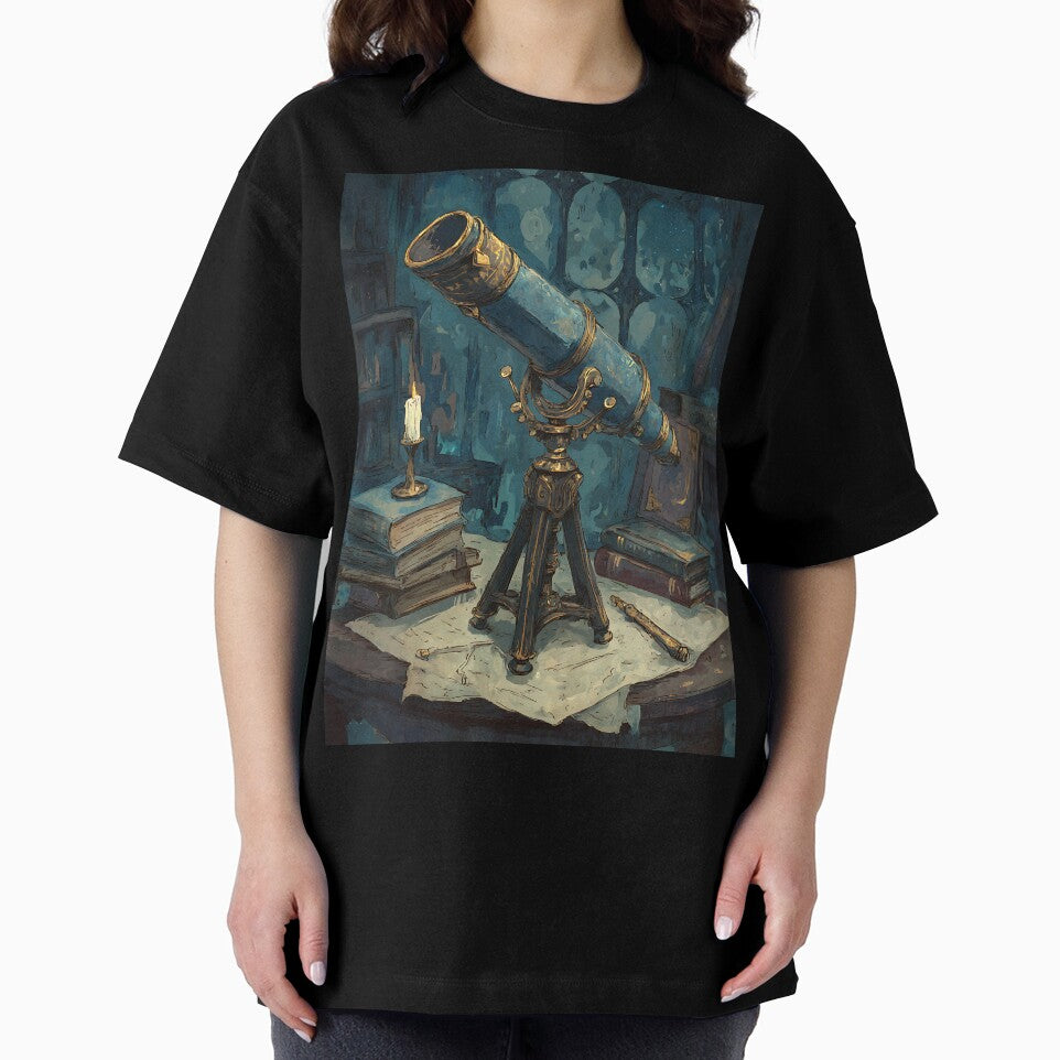 Dark Academia: Celestial Telescope by bapupa T-Shirts, Hoodie, Sweatshirt | BlankRebels.com (Image 2)