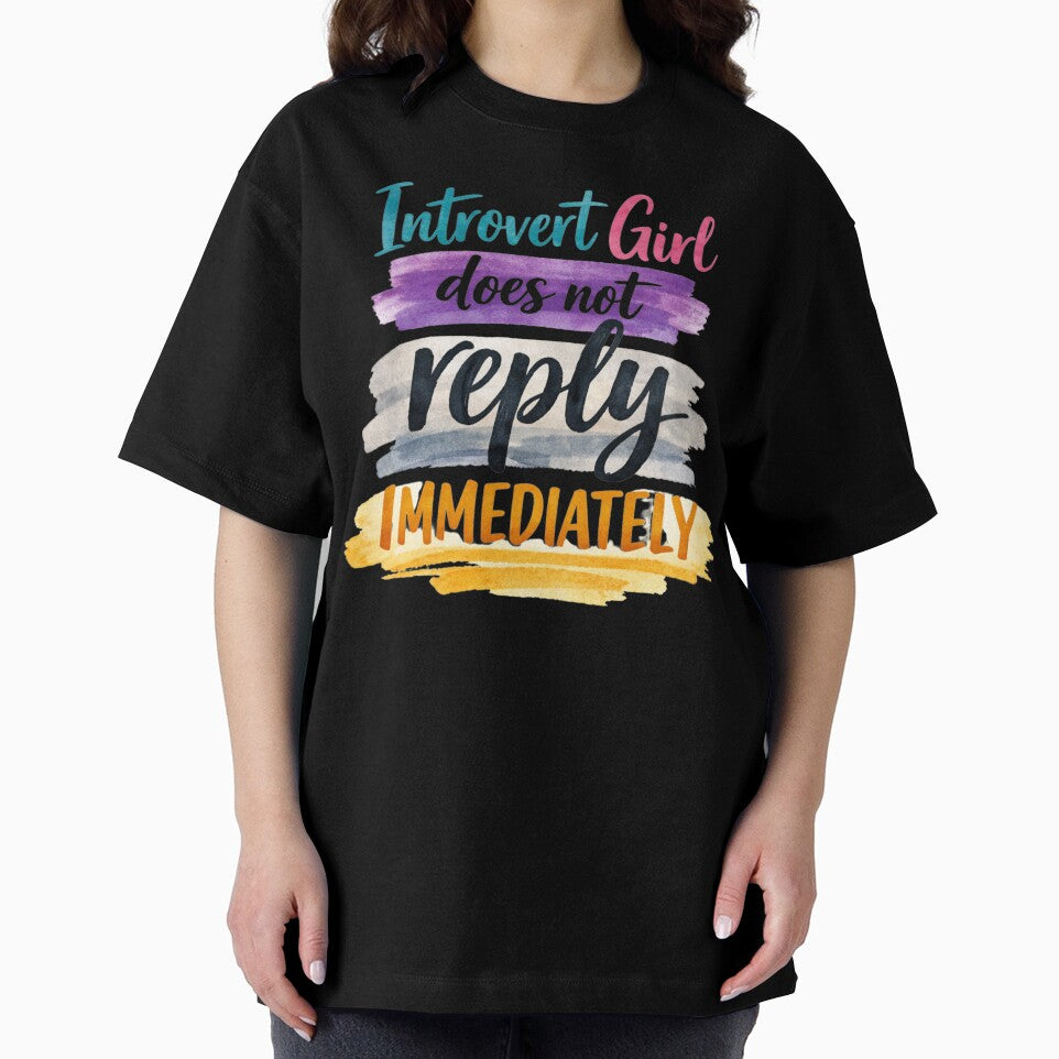 Introvert Girl Does Not Reply Immediately by PamLeeDesign