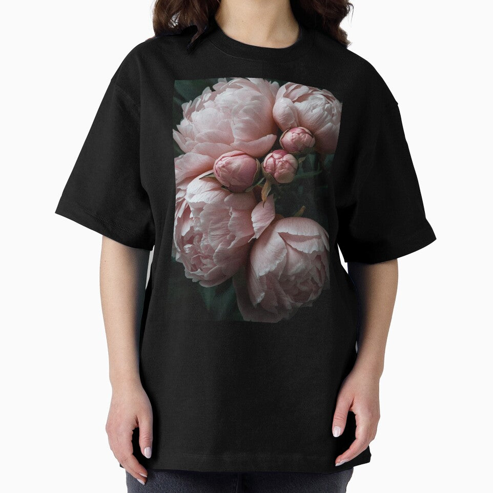 Delicate peony blossoms in a dark academia-style by FlowerFolie T-Shirts, Hoodie, Sweatshirt | BlankRebels.com (Image 2)