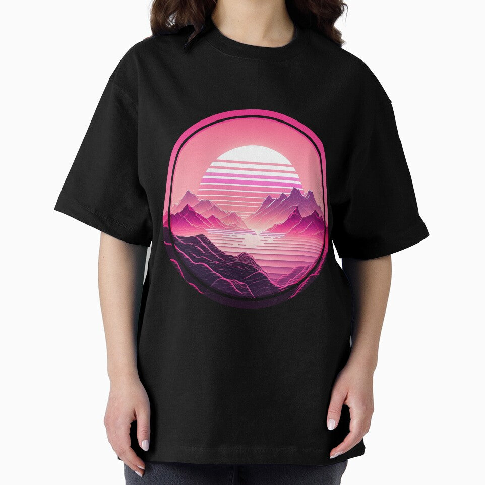 Vaporwave Mountain Vibe by artsysharo T-Shirts, Hoodie, Sweatshirt | BlankRebels.com (Image 2)
