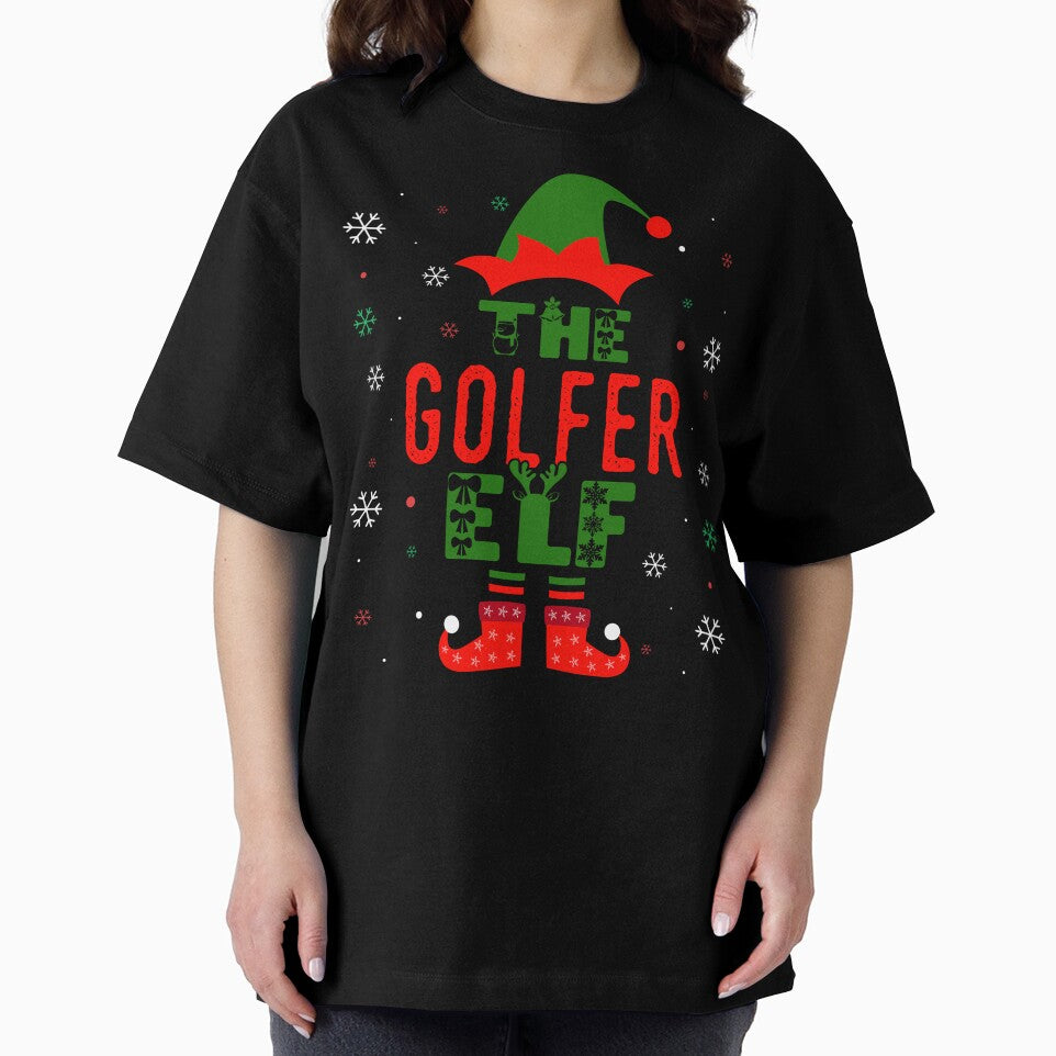 Family Christmas Matching Squad Outfit Elf Funny Golfer by artworkbyrihen T-Shirts, Hoodie, Sweatshirt (Image 2)