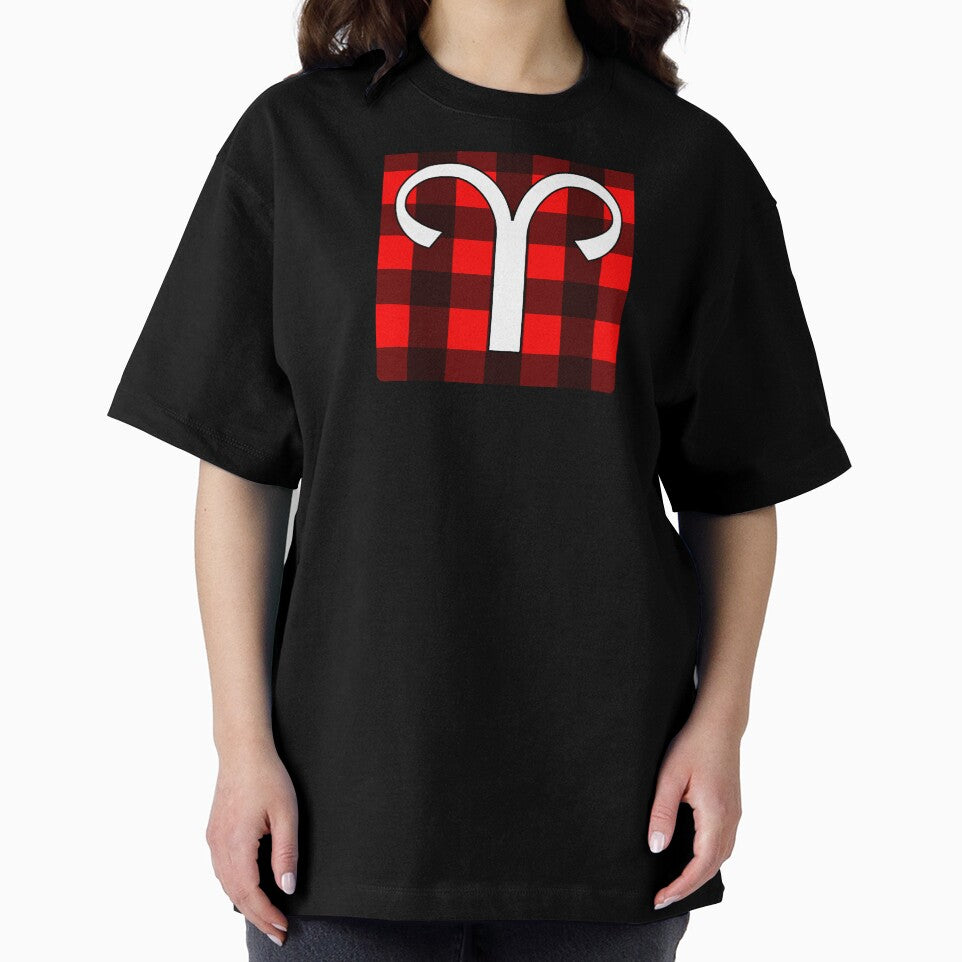 Aries Zodiac Horoscope Buffalo Plaid Square Monogram by Bumblefuzzies T-Shirts, Hoodie, Sweatshirt (Image 2)