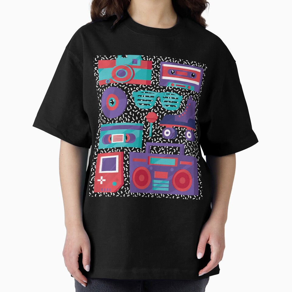 Camera Cassette Video Tape Roller Skate 90S 80S Retro Nostalgia T-Shirts, Hoodie, Sweatshirt