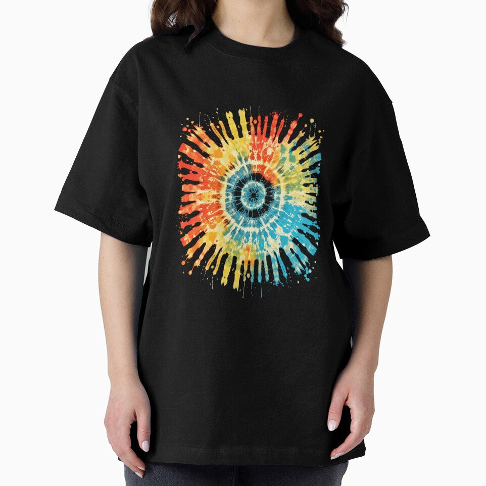 Retro Tie Dye 60's 70's Hippie Aesthetic Graphic Art by MissRasheedHam T-Shirts, Hoodie, Sweatshirt (Image 2)