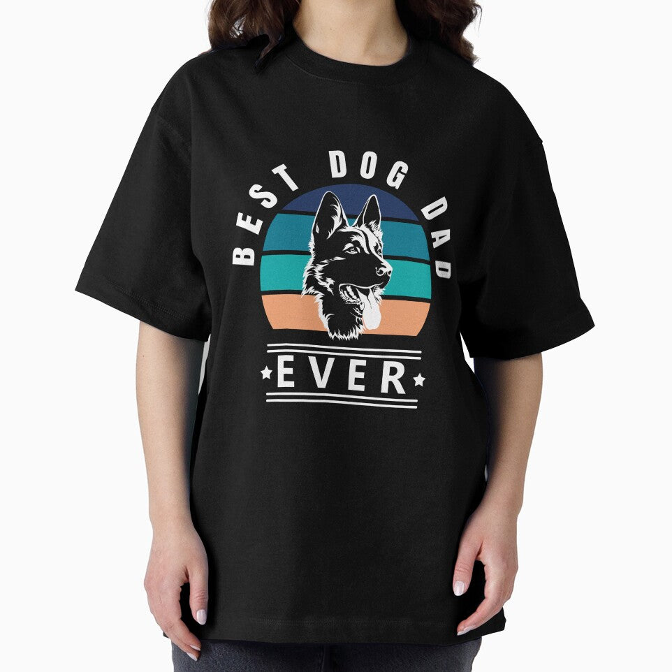 Best Dog Dad Ever German Shepherd Dog Vintage Sunset w by LindaCooke T-Shirts, Hoodie, Sweatshirt | BlankRebels.com (Image 2)