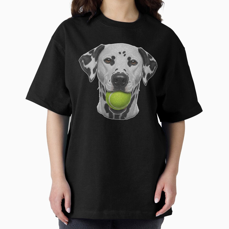 Dalmatian Dog With Tennis Ball Cute Dog Lover by franktact