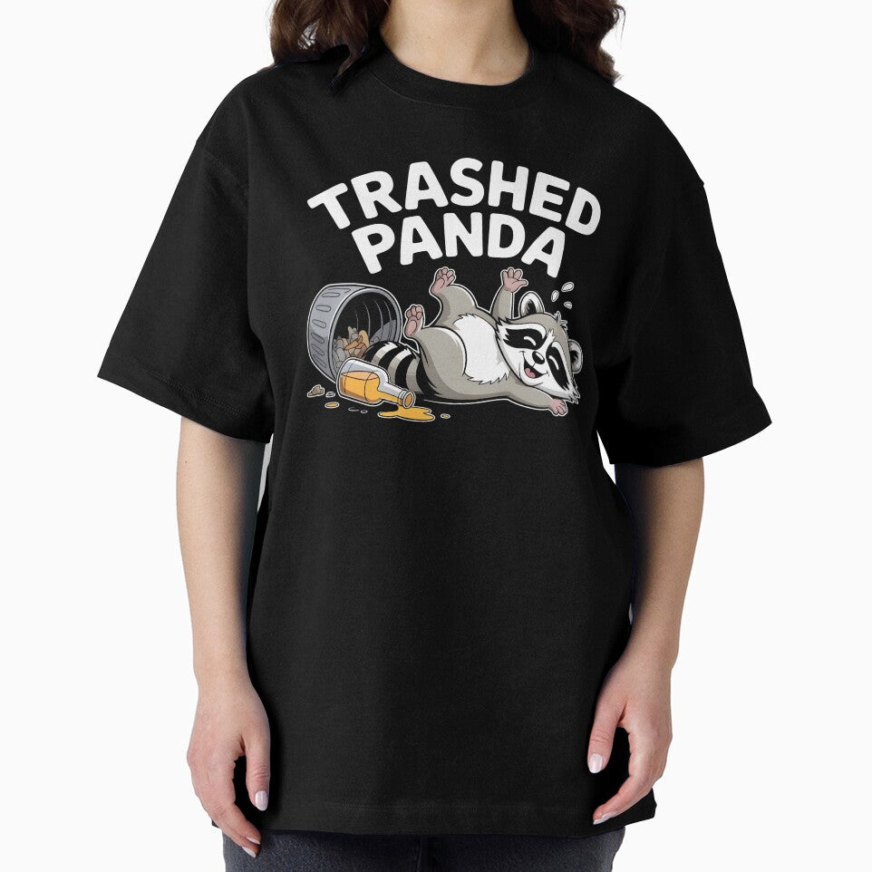 Trashed Panda Drunk Raccoon – Playful Trash Panda Meme Design by Redgiant87x T-Shirts, Hoodie, Sweatshirt (Image 2)