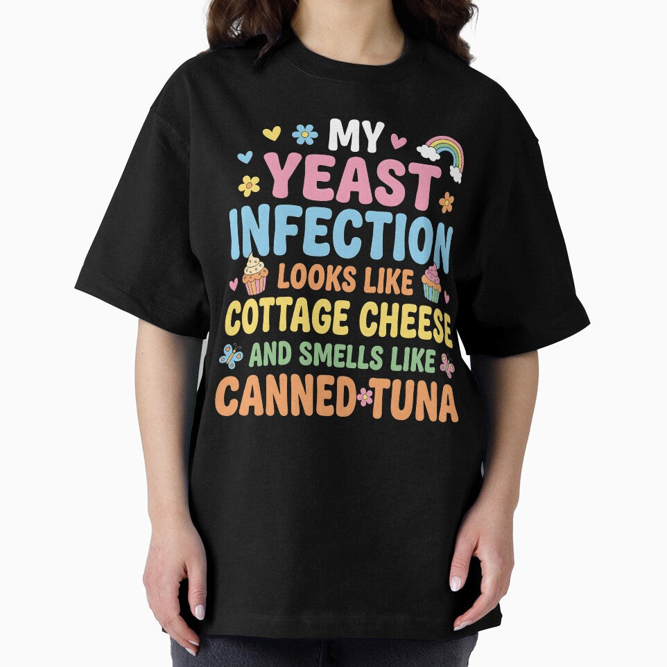 Yeast infection looks like cottage cheese and smells like canned tuna by ArcaneArtistry