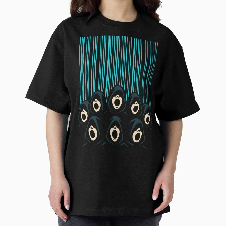 Digital Choir Dystopia – Hooded Singers Under Cyber Barcode Rain T-Shirts, Hoodie, Sweatshirt