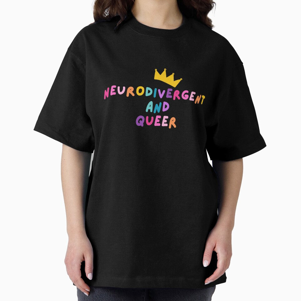 Neurodivergent and Queer (Rainbow Colors) by mydoodlesateme T-Shirts, Hoodie, Sweatshirt | BlankRebels.com (Image 2)