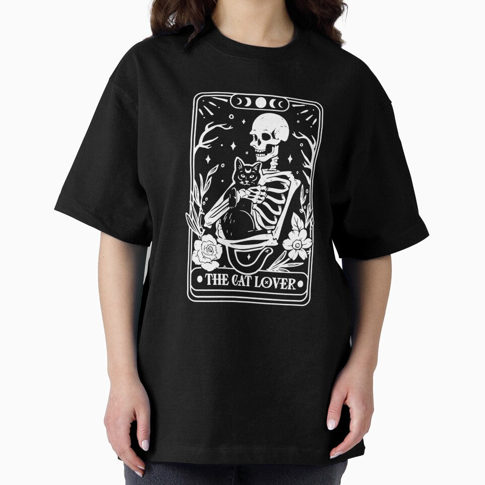 Tarot Card Skeleton The Black Cat Lovers Halloween Costume by taaddison50 T-Shirts, Hoodie, Sweatshirt (Image 2)