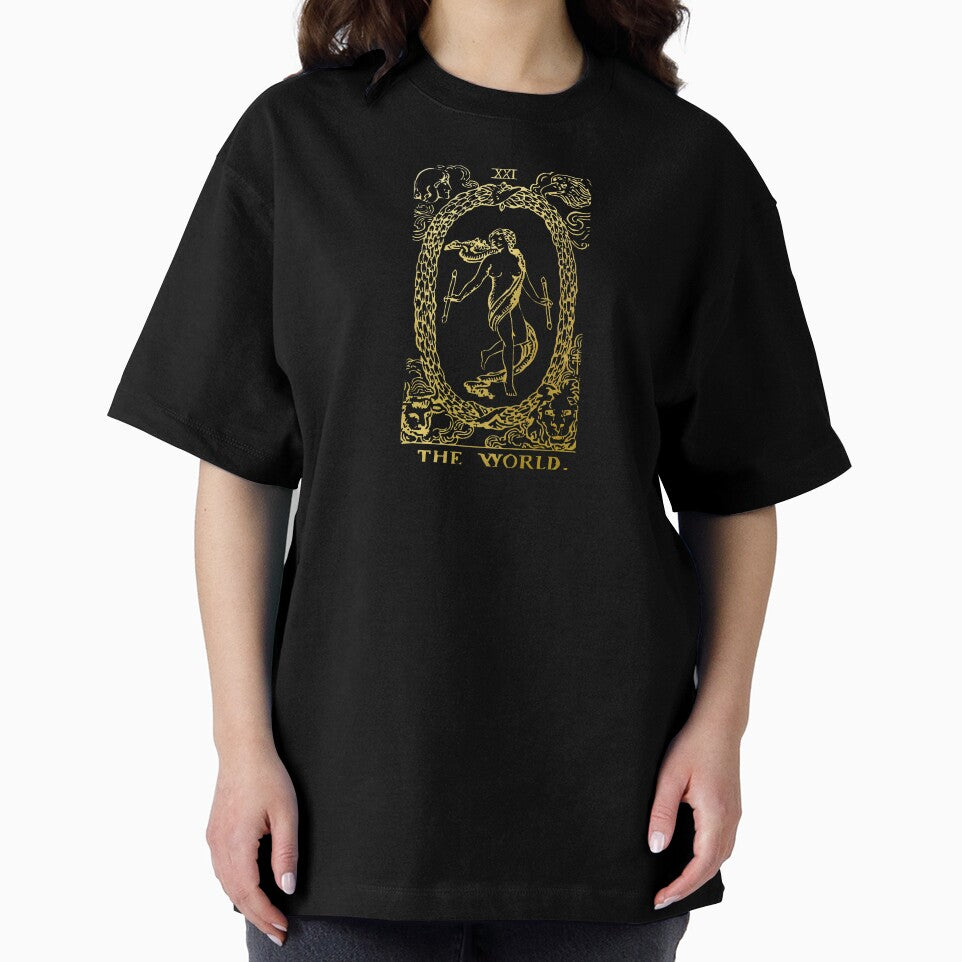 Tarot Card The World Gold Deck by Michallandsberg T-Shirts, Hoodie, Sweatshirt | BlankRebels.com (Image 2)