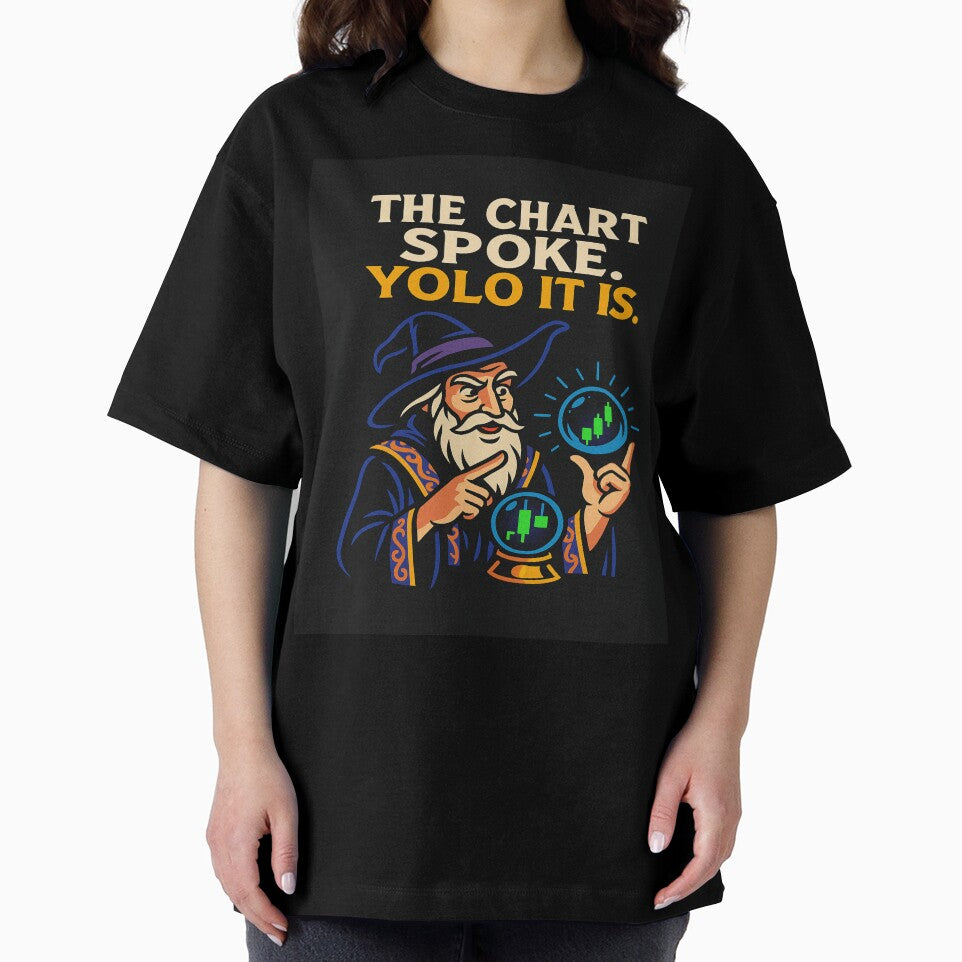 The Chart Spoke. YOLO It Is. – Crypto Wizard Meme by Alibiclothing T-Shirts, Hoodie, Sweatshirt | BlankRebels.com (Image 2)