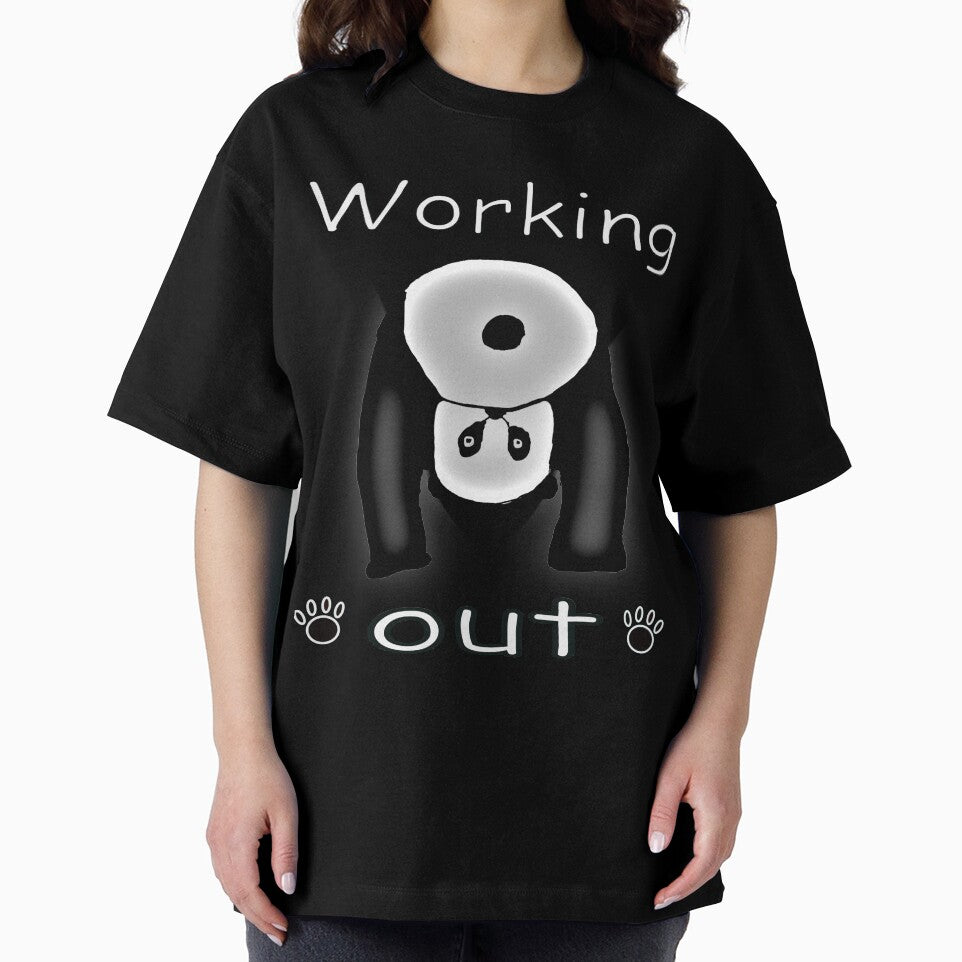 Panda working Out by CottagePop T-Shirts, Hoodie, Sweatshirt | BlankRebels.com (Image 2)