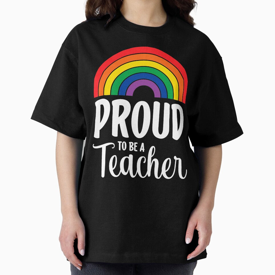 Rainbow Pride Proud To Be A Teacher by RoguePixel T-Shirts, Hoodie, Sweatshirt | BlankRebels.com (Image 2)