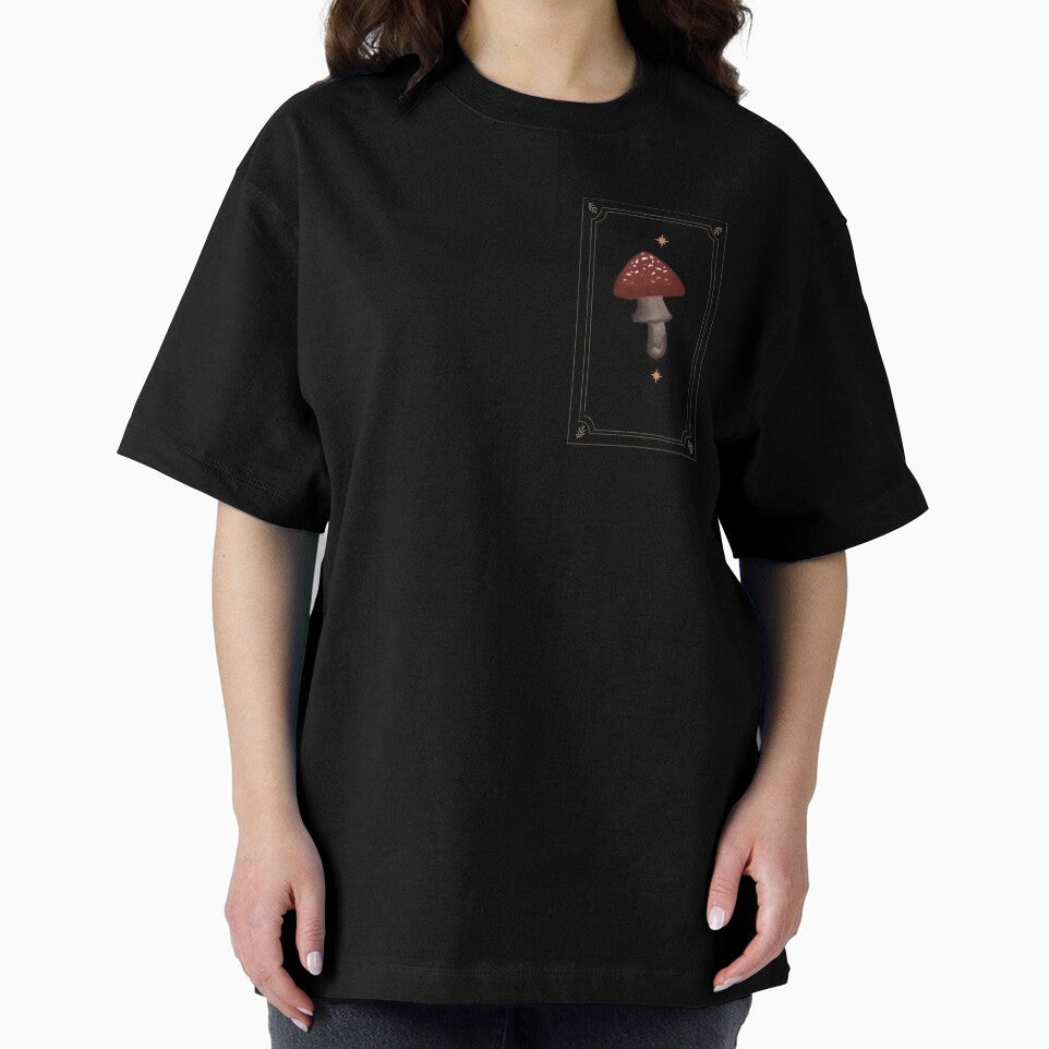 Red Mushroom Design:Dark Academia by hannahm413 T-Shirts, Hoodie, Sweatshirt | BlankRebels.com (Image 2)