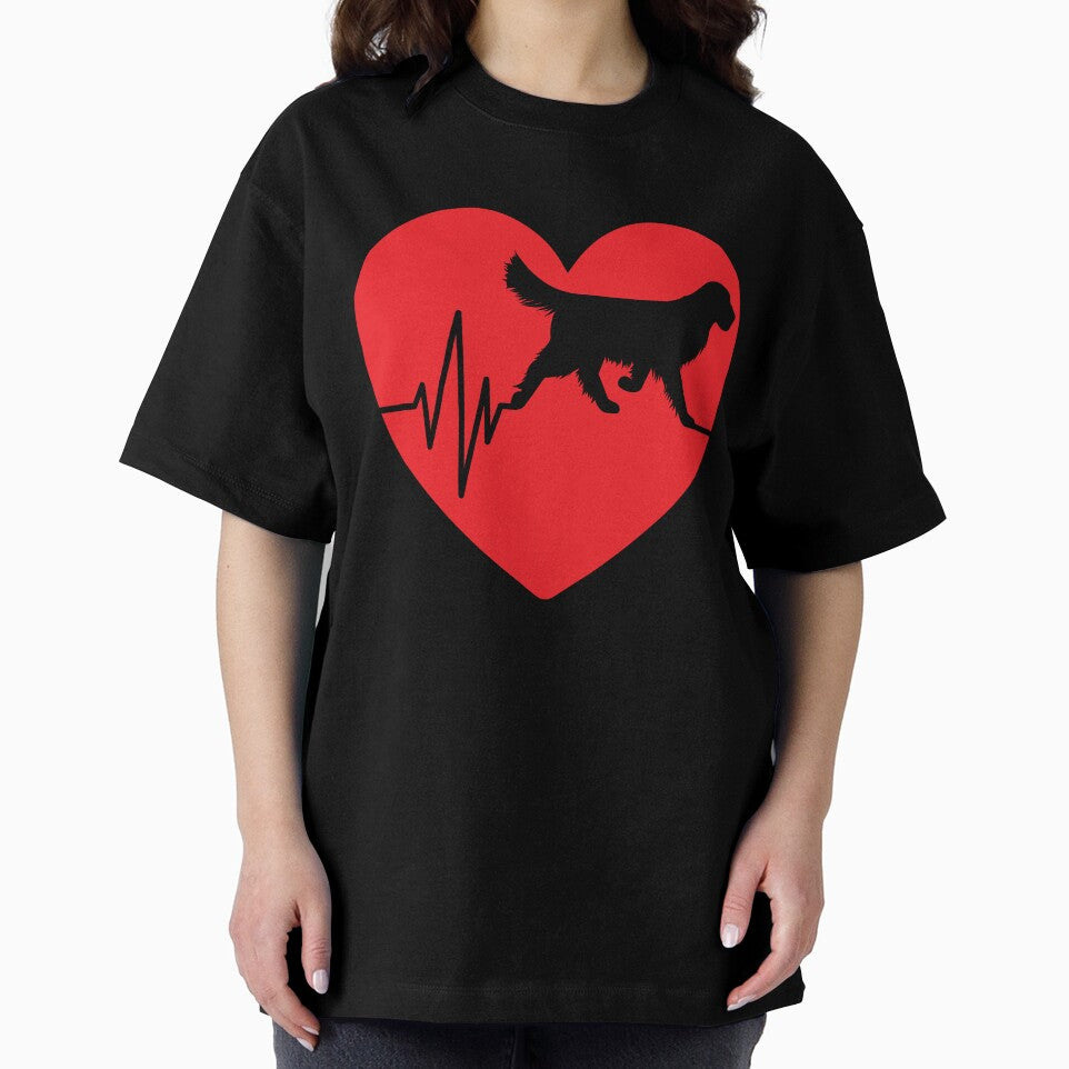 funny golden retriever dog silhouette for women heart gifts by alaechamlal T-Shirts, Hoodie, Sweatshirt (Image 2)