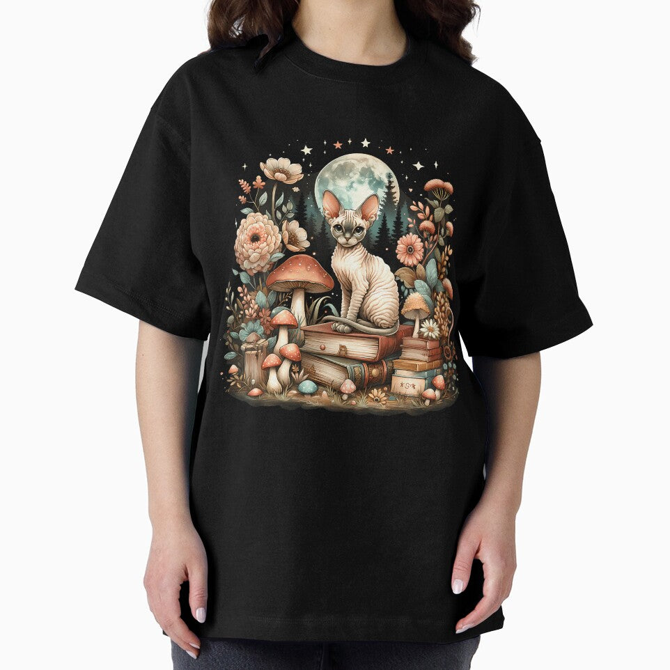 Cute Mushroom Cottagecore Aesthetic Devon Rex Cat For by PatriciaKelsey T-Shirts, Hoodie, Sweatshirt (Image 2)