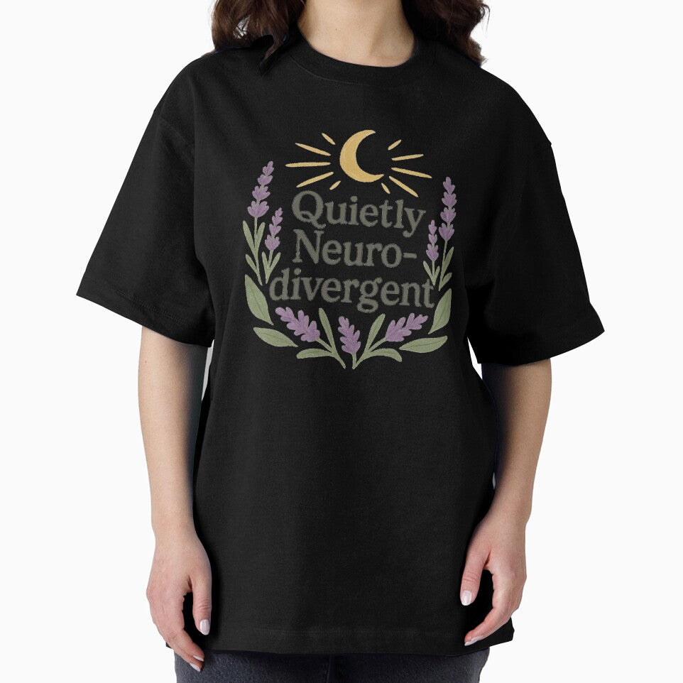 Quietly Neurodivergent – Lavender Moon Edition by Tadeusz1 T-Shirts, Hoodie, Sweatshirt | BlankRebels.com (Image 2)