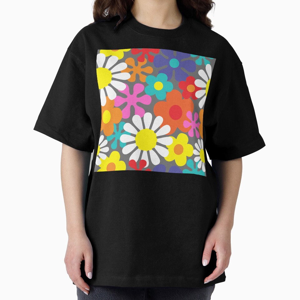 Funky Hippie Flower Power Pattern by HotHibiscus