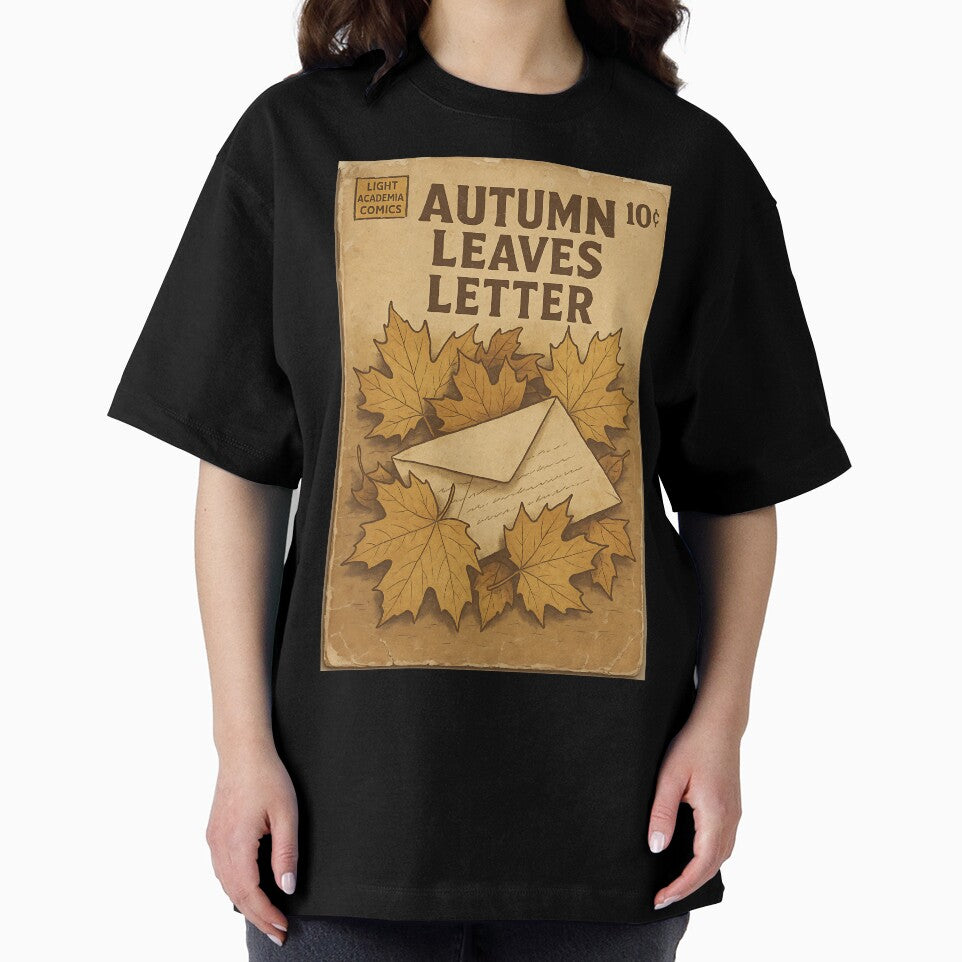 Nostalgic Light Academia: Autumn Leaves Letter by bapupa T-Shirts, Hoodie, Sweatshirt | BlankRebels.com (Image 2)