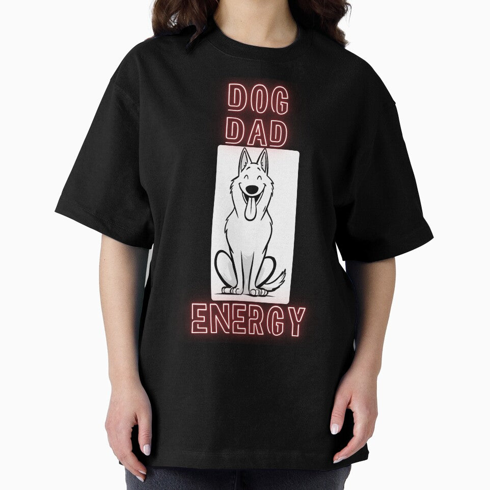 Funny Dog Lover Shirt – Dog Dad Energy – Cute Dog Owner Gift, Dog Mom Shirt, Dog Dad Shirt by Azerod