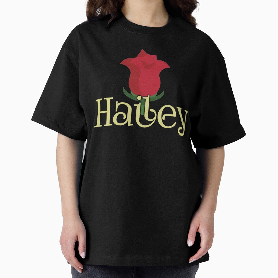 Name Hailey Lettering With Rose by Delandor T-Shirts, Hoodie, Sweatshirt | BlankRebels.com (Image 2)