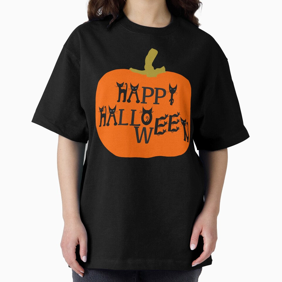 Happy Cat Halloween by bramblewood56 T-Shirts, Hoodie, Sweatshirt | BlankRebels.com (Image 2)