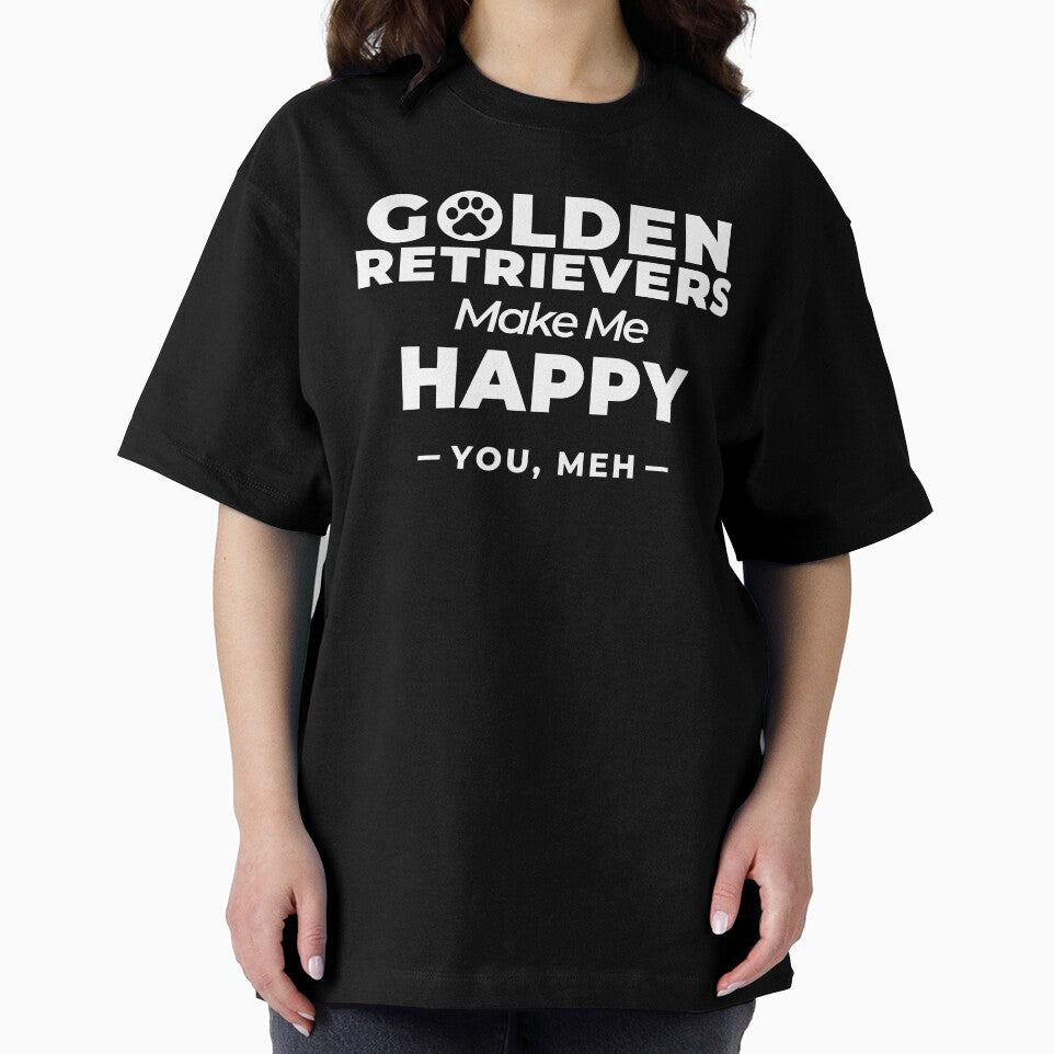 Golden Retrievers Make Me Happy, You Meh by Guarddogdrive T-Shirts, Hoodie, Sweatshirt | BlankRebels.com (Image 2)