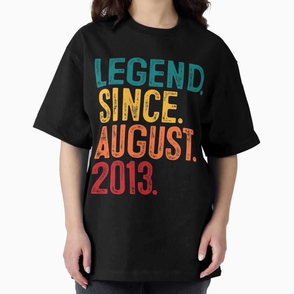 Legend Since August 2013 9th Birthday Gift 9 Years Old Boy by backearmuffs275 T-Shirts, Hoodie, Sweatshirt (Image 2)