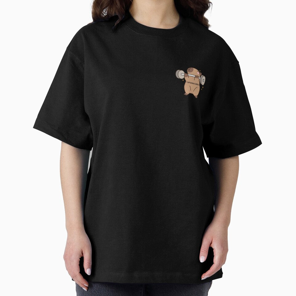 Capybara Energy – Cute Gym Workout Motivation by modyrn T-Shirts, Hoodie, Sweatshirt | BlankRebels.com (Image 2)