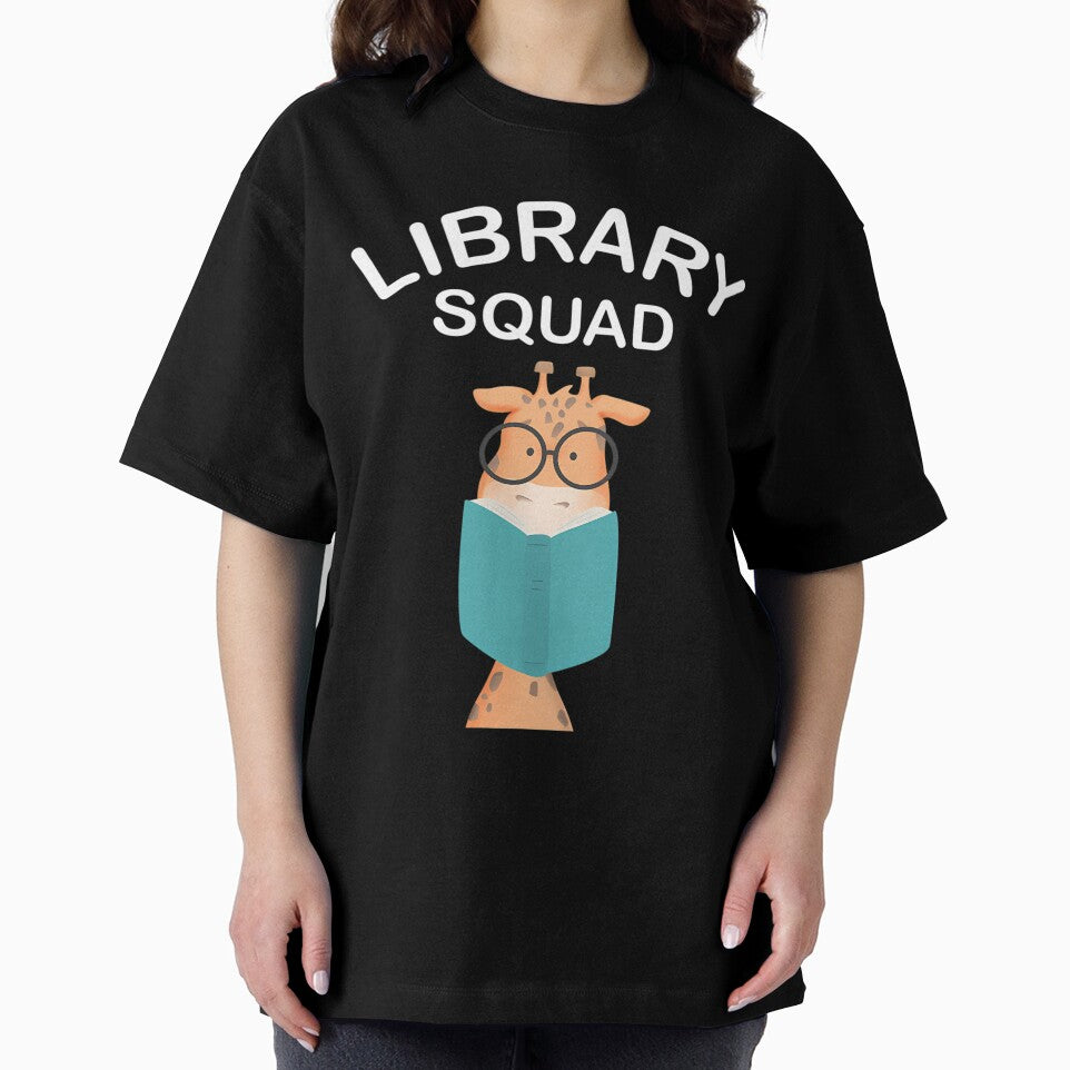 Library Squad Cute Giraffe Reading by rqyghklqds35 T-Shirts, Hoodie, Sweatshirt | BlankRebels.com (Image 2)