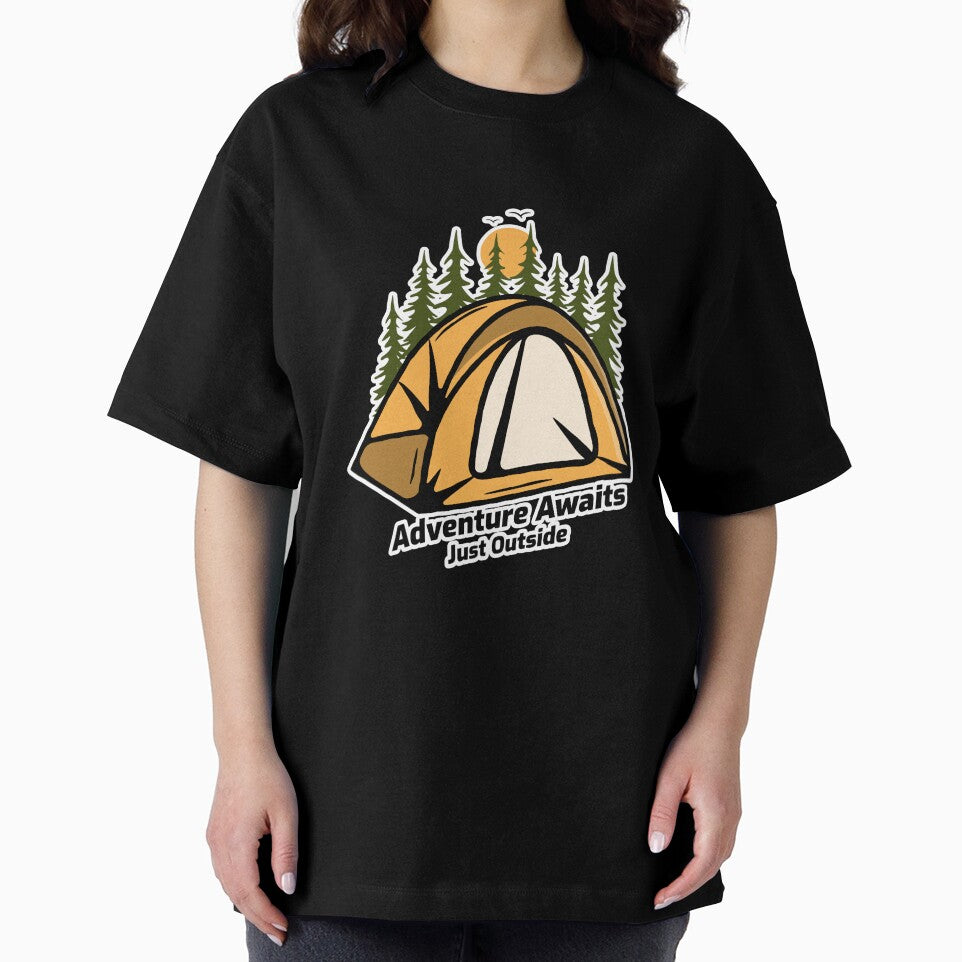 Adventure Awaits – Just Outside camping & hiking by LamountTees T-Shirts, Hoodie, Sweatshirt | BlankRebels.com (Image 2)