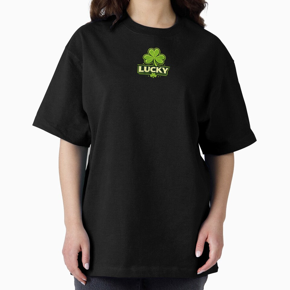 Lucky Shamrock Retro 90s St. Patrick’s Day Shirt – Minimal Irish Graphic Tee by MEMORY-LN-Tees Hoodie, Sweatshirt (Image 2)