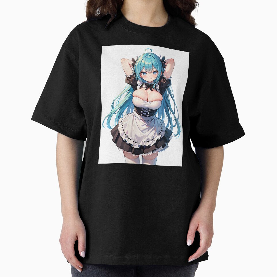 Azure Hair Classic Maid Waifu T-Shirts, Hoodie, Sweatshirt